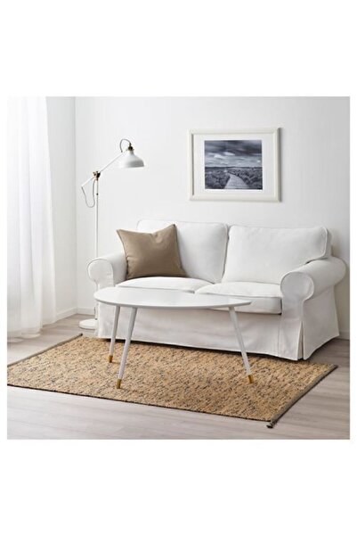IKEA %100 Jüt-yün Natürel Halı Meridyendukkan Natürel-koyu Mavi Natürel Halı