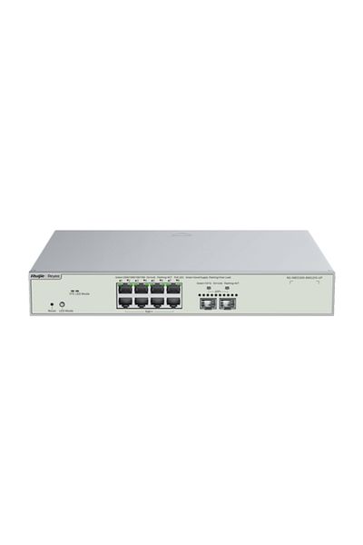 Ruijie Networks Switch 8 ports RJ45 2.5G PoE++, 2 ports SFP+ 10G, L3 Cloud Management - Ruijie RG-NBS5300-8MG2XS-UP