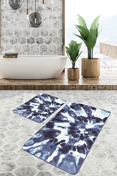 Realhomes مجموعة مكونة من قطعتين من قماش البحر باللون الأزرق الداكن، مجموعة س...