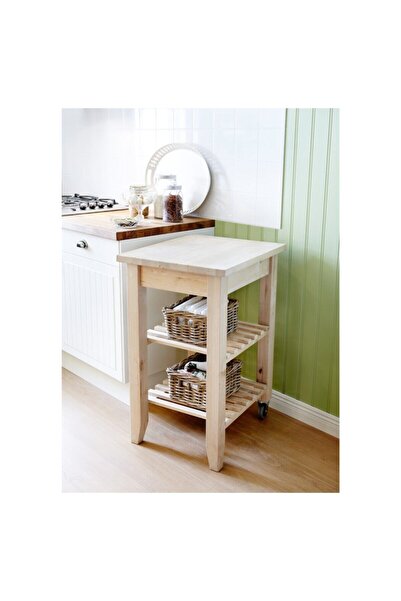 IKEA Bekvam Servis Arabası Huş 58x50x85 cm