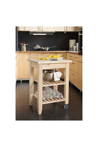 IKEA Bekvam Servis Arabası Huş 58x50x85 cm