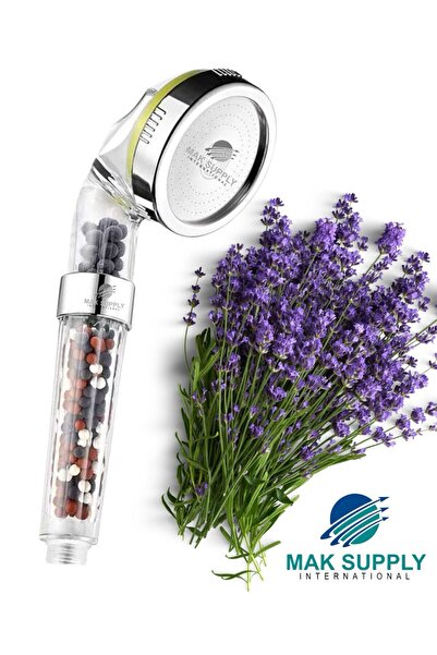 mak supply Duş Başlığı Filtreli Lavanta Parfümlü