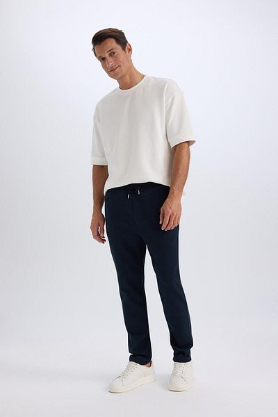 DeFacto Спортни панталони Twill Slim Fit - дантела на талията и джоб, прави крачоли 3195187