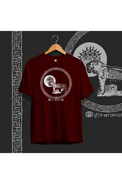 Hystoric Wear Hittite Lion Printed Basic T-Shirt