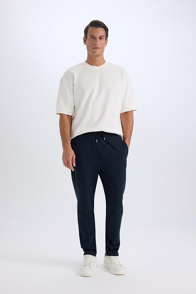 DeFacto Спортни панталони Twill Slim Fit - дантела на талията и джоб, прави крачоли 3195187