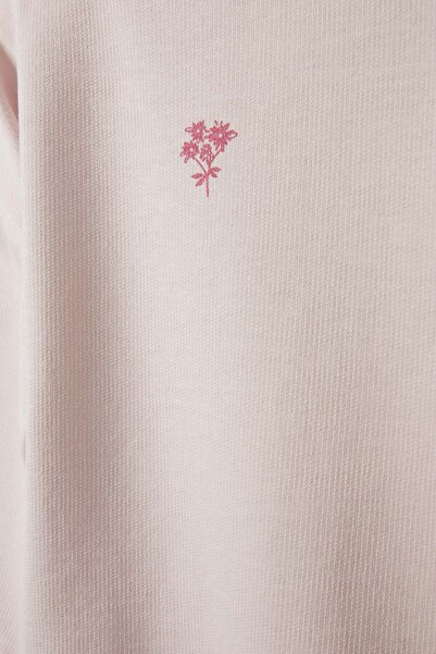 DeFacto Okul Kız Bebek 2li Takım Basic Düz Sweatshirt Eşofman Altı E8358A525AU