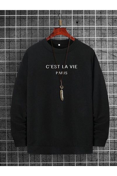 VBSVİBES Суитшърт с качулка и щампа La Vie Paris.