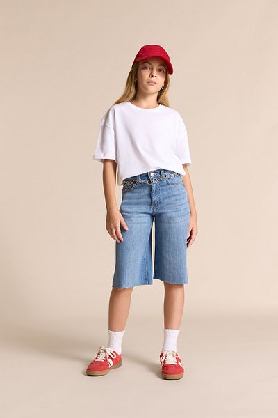 DeFacto Girls' Relax Fit Crew Neck Short Sleeve T-Shirt E6493A825Au