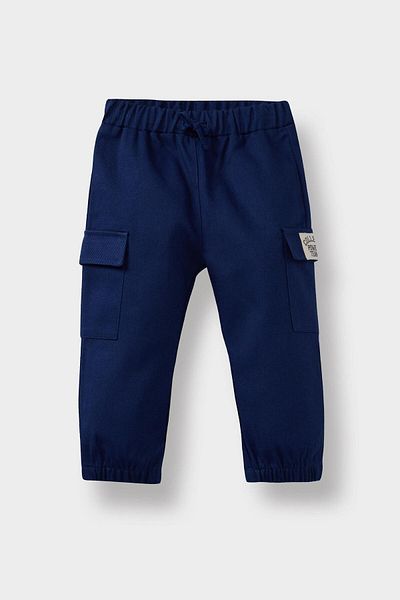 DeFacto Παντελόνι για Μωρό Αγόρι Jogger Fit με Ελαστική Μπάσκα από Γαμπαρντίνες F3668A525AU