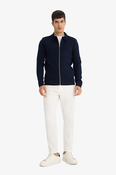 DeFacto Cardigan de tricotaj cu guler polo cu croială normală D3592ax24wn
