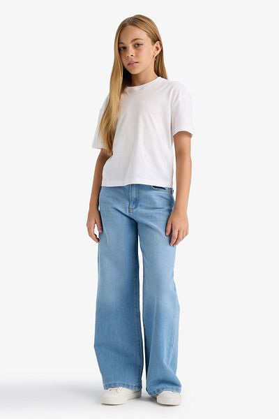 DeFacto Girls Wide Leg Wide Leg Jean Pants E5881A825Au