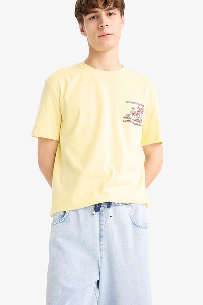 DeFacto Regular Fit Crew Neck Printed Short Sleeve T-Shirt F8542Ax25Hs