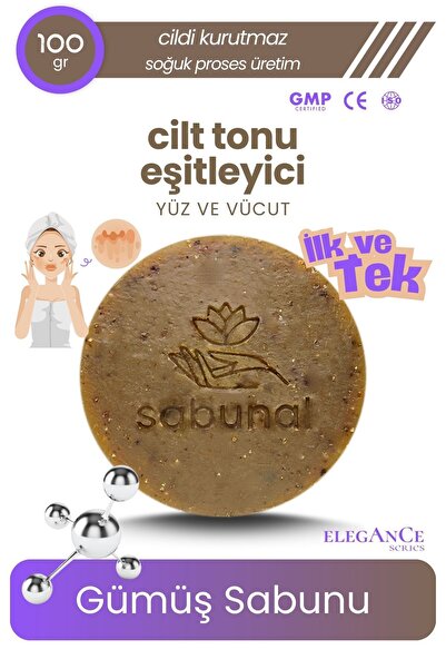 sabunal Gümüş Sabunu - Cilt Tonu Eşitleyici ve Sivilce Karşıtı Sabun 100 gr