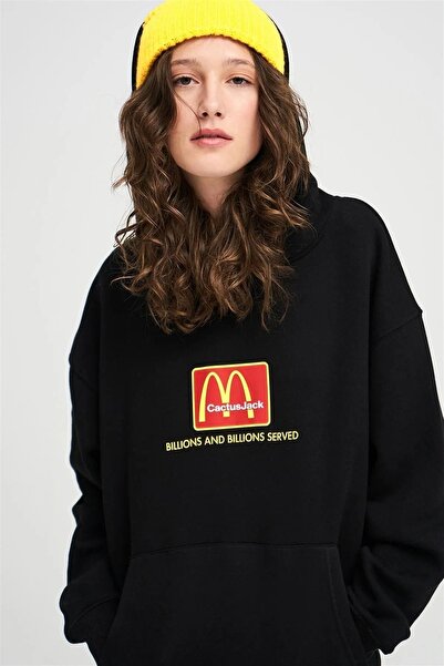 VBSVİBES Im Lovin It Mc Printed Unisex Sweatshirt Hoodie Black