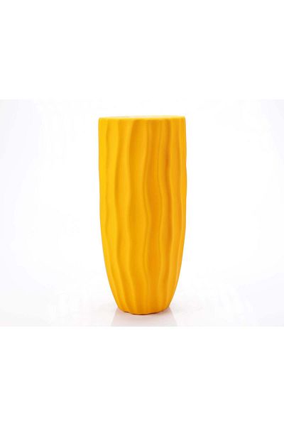 Ella Home Italia Vaza decorativa "Waves" galben