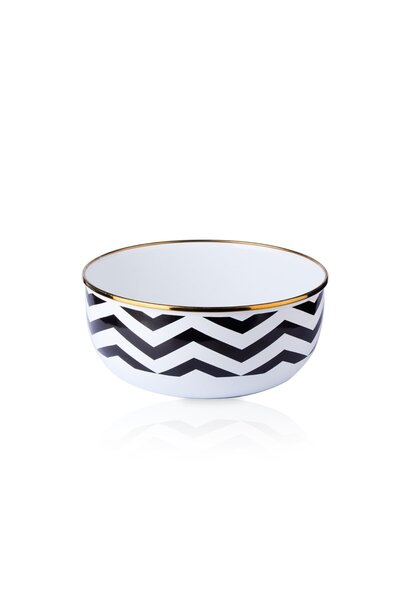 Le murano Zigzag Enamel Mixing Bowl 4Lt