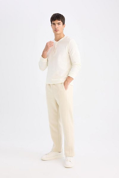 DeFacto Pantaloni de sport cu croiala normala, talie elastica, de baza, drepti, cu buzunare, picioare drepte D9707AX24AU