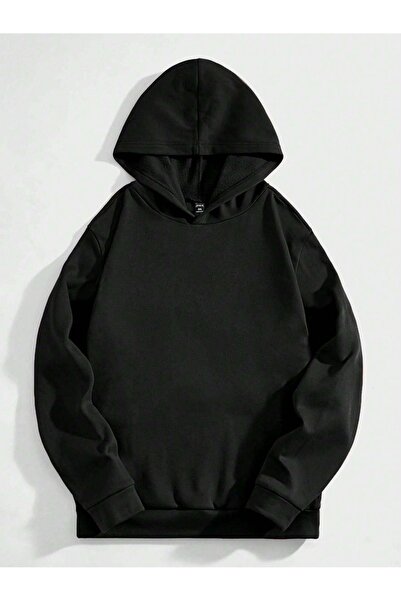 VBSVİBES Бейзболен суитшърт - черен с голям размер и качулка
