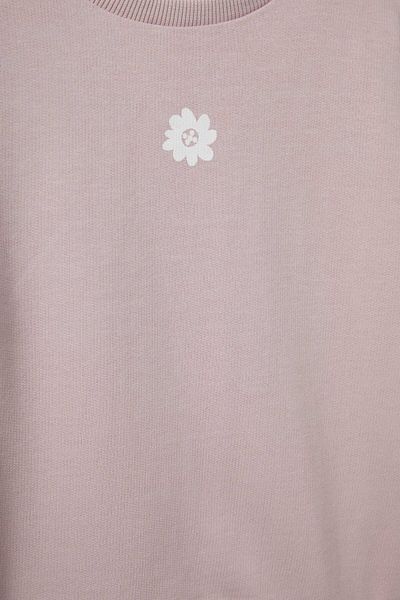 DeFacto Baby Girl Regular Fit Crew Neck Floral Sweatshirt E8351A525Au