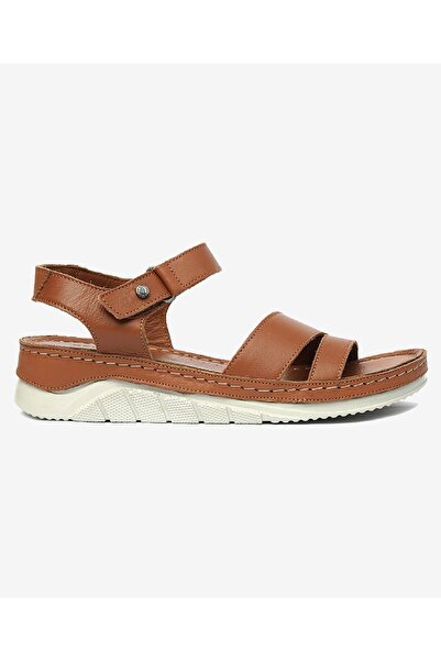 Greyder Kadın Taba Hakiki Deri Sandalet 4Y2FS57472
