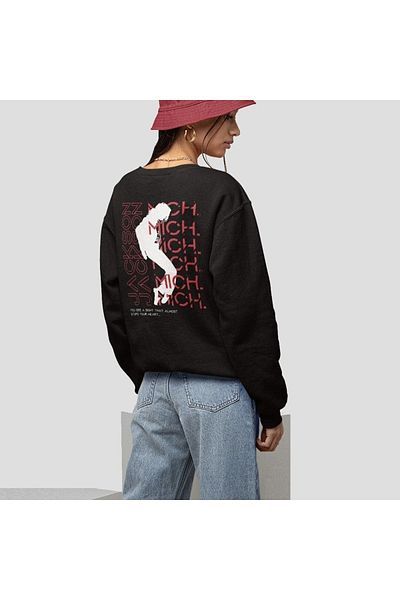 VBSVİBES Φούτερ Beat It Printed - Crew Neck, oversize, σχέδιο, τάση