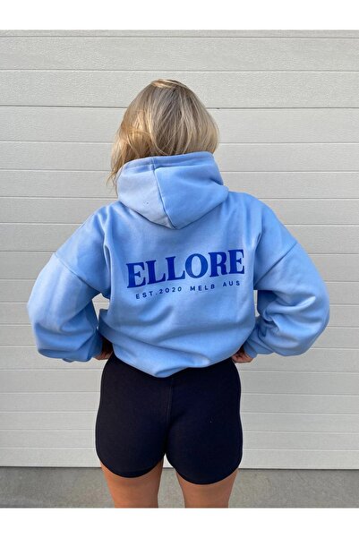 CLAYES Hanorac oversize Ellore Baby Blue pentru damă