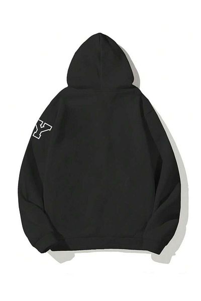 VBSVİBES Φούτερ με κουκούλα Oversize Μαύρο Unisex
