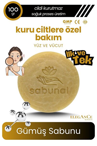 sabunal Gümüş Sabunu Kuru Ciltler İçin - Cilt Bakım Sabunu 100 gr
