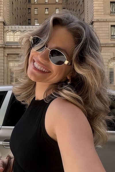 REN EYEWEAR Flora Oval Metal Black Sun Glasses 2024 Woman Modern New Season Ren Eyewear