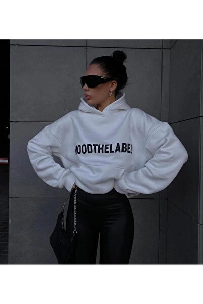 CLAYES White Mood The Label Oversize Sweatshirt - Raised Cotton Thick