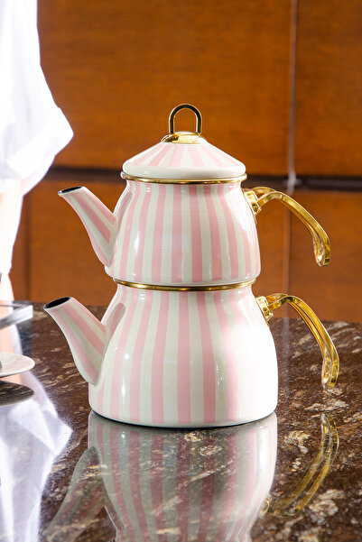 Le murano Blush Royale Enamel Teapot Set