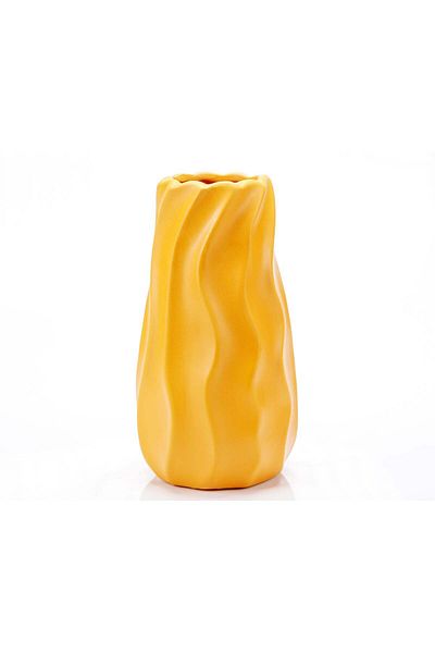 Ella Home Italia Vaza decorativa "NEW Waves" galben
