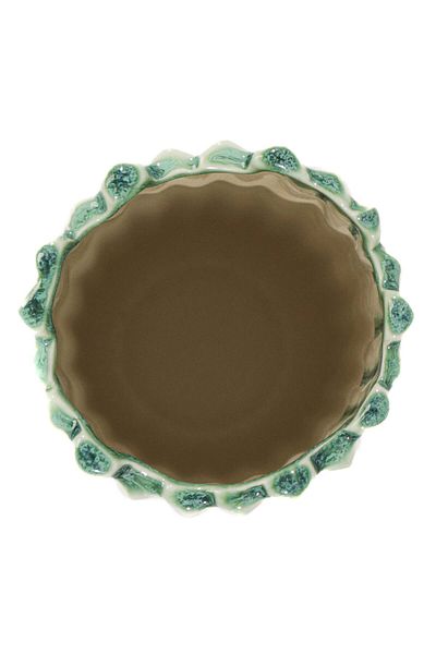 Ella Home Italia Vaza Algae, Ceramica, Verde, 22cm