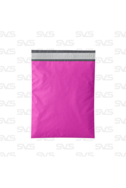 SVS ETİKET PLASTİK Cepsiz Renkli Kargo Poşeti - 35x45 Cm - Lila/Pembe - 100 Adet