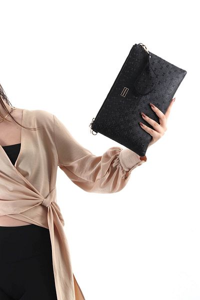 Silver Polo Silver & Polo Black - Negru SP1034 Portofoliu și clutch pentru femei