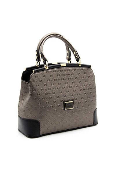 Silver Polo Silver & Polo Platinum - Geantă de mână neagră SP706 pentru femei