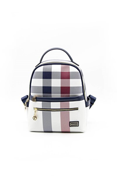 Silver Polo Біло-темно-синій жіночий рюкзак SP1061