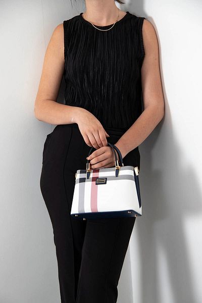 Silver Polo Silver & Polo White - Laci Sp987 Women's Handbag