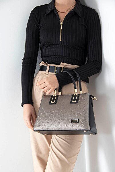 Silver Polo Geantă de mână Platinum - Black SP1000 pentru femei