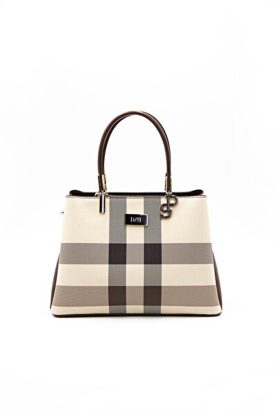 Silver Polo حقيبة يد نسائية كريم - تابا SP1098