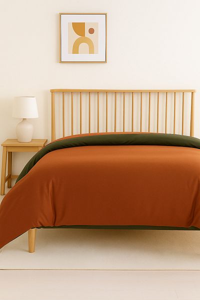 English Home Husă de pilota simplă, 100% bumbac, cu două fețe, 160*220 cm