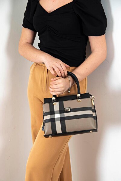 Silver Polo Кафе - Черна дамска чанта SP826