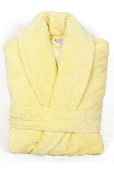 AİRYCOT Lemon Yellow Women'S/Men's Unisex Şalyaka Bathrobe One Piece