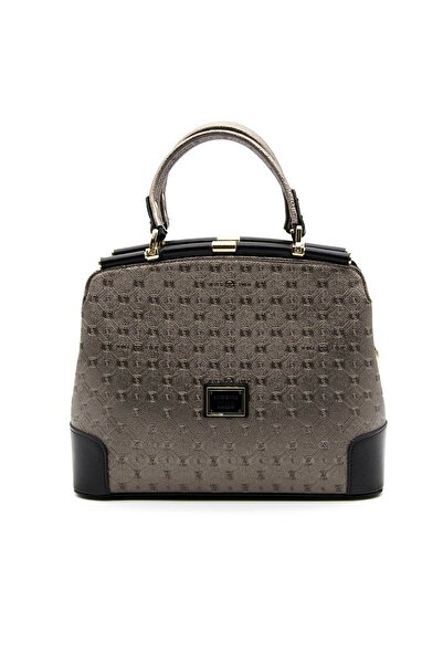 Silver Polo Silver & Polo Platinum - Geantă de mână neagră SP706 pentru femei