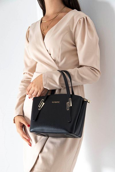 Silver Polo Silver & Polo Black - Black Sp1021 Women's Handbag