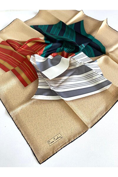 Pierre Cardin Eșarfă din mătase Tivil cu model mixt crem - negru 4210701 - 911