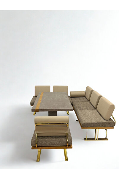 Rosse METAL FURNİTURE Joker Mutfak Balkon Köşe Oturma Takımı