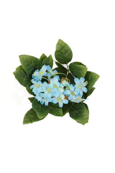 Ella Home Italia Ghiveci Cu Flori Artificiale, Albastru, 22cm - Albastru, Plastic, 22cm