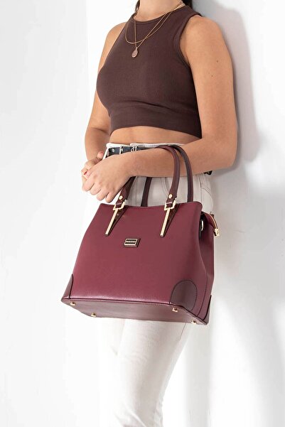 Silver Polo Бургунди - Дамска чанта Burgundy SP667