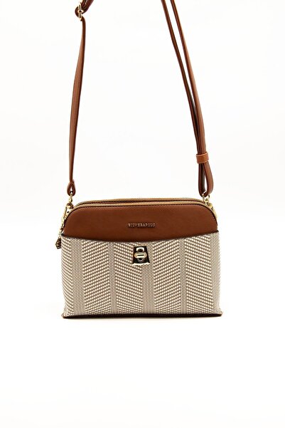 Silver Polo حقيبة كروس نسائية باللون البيج - طابا SP623